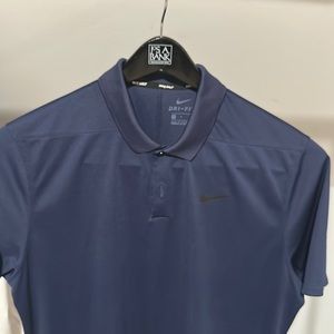 Nike dry fit navy blue polo size Large